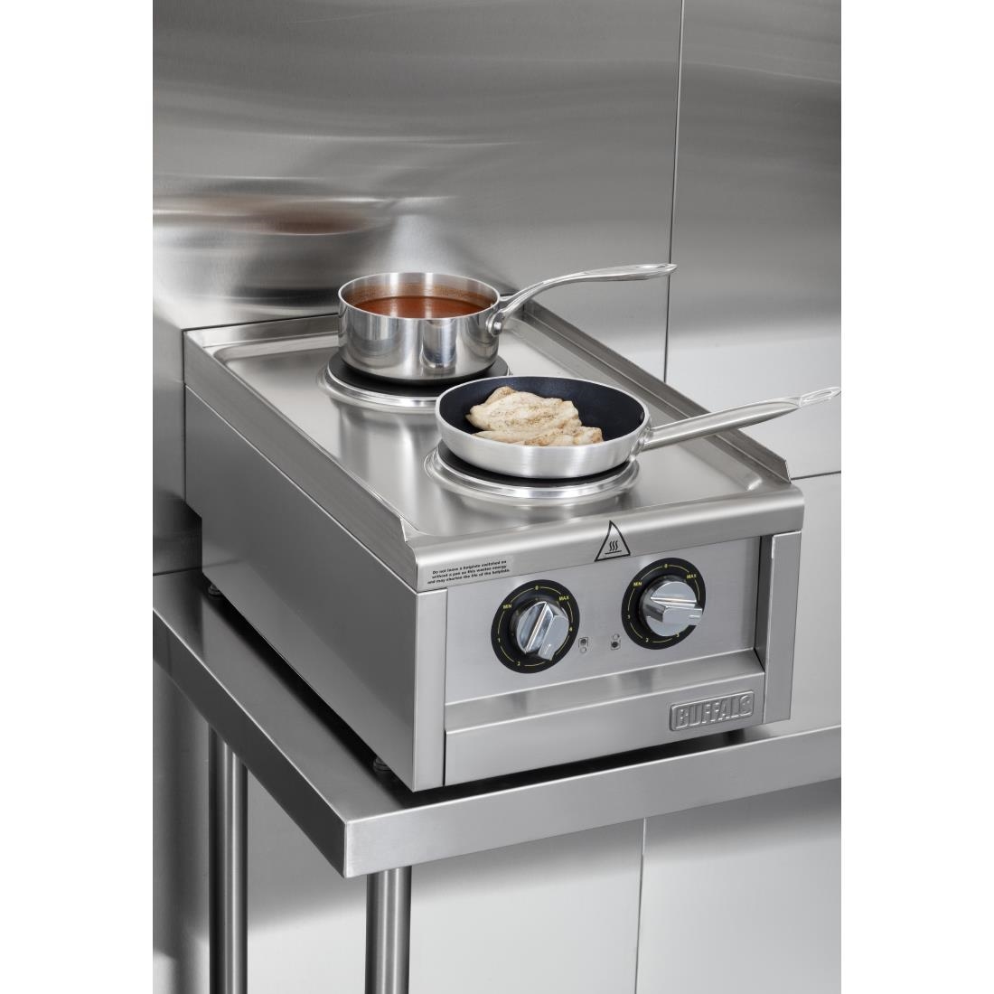 Table de cuisson électrique 2 feux Buffalo Série 600 CU472