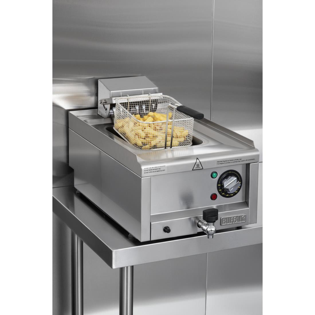 Friteuse électrique simple Buffalo Série 600 8L CU476