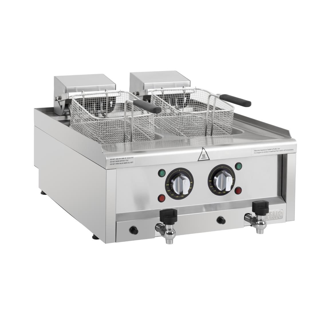 Friteuse électrique double Buffalo Série 600 2 x 8L CU477