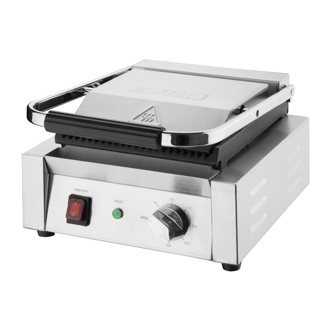 Gril de contact simple Bistro Buffalo rainuré/rainuré CU600