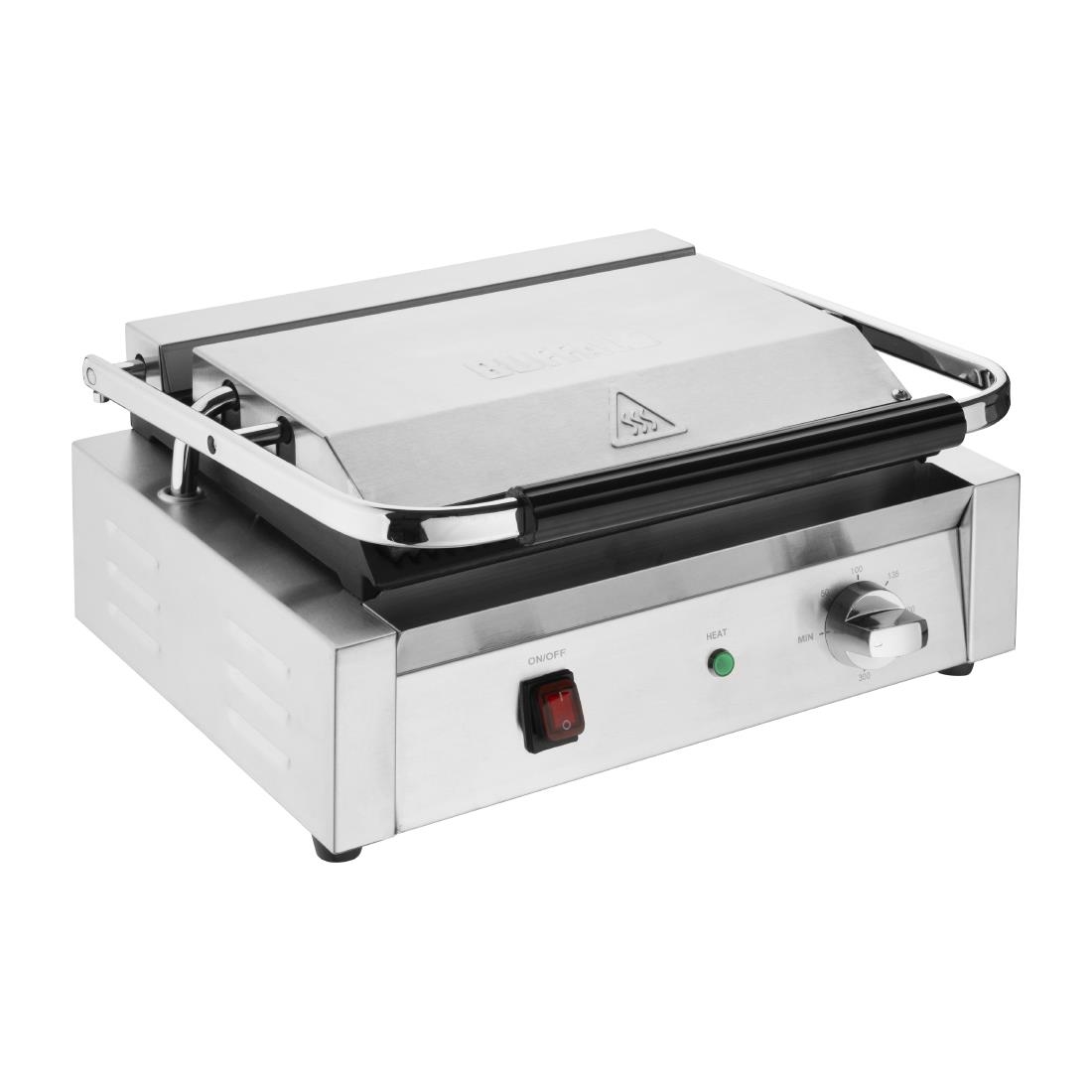 Grand gril de contact simple Bistro Buffalo lisse/lisse CU603
