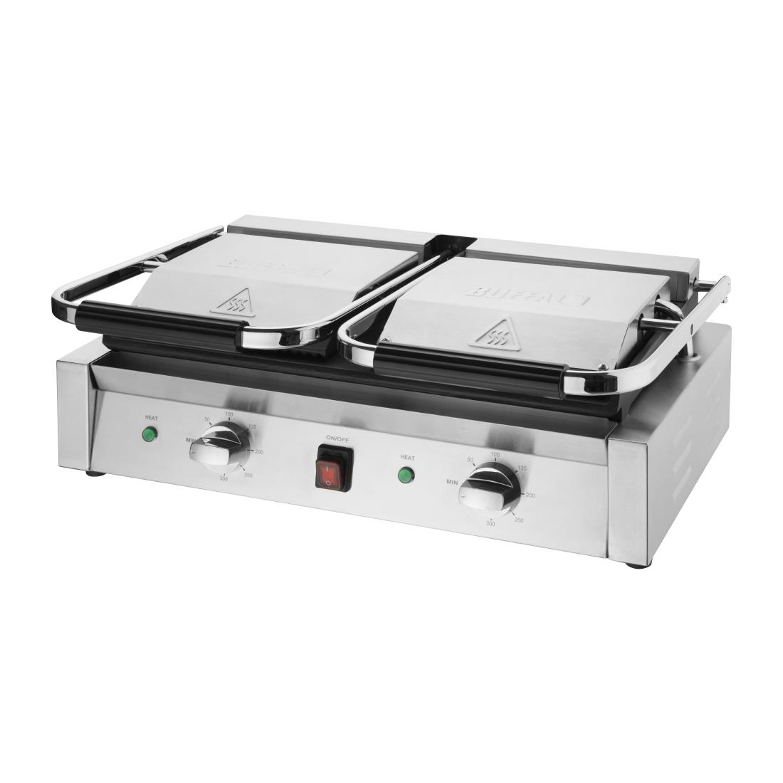 Gril de contact double Bistro Buffalo rainuré/rainuré CU604