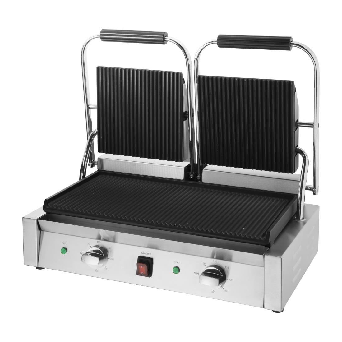 Gril de contact double Bistro Buffalo rainuré/rainuré CU604