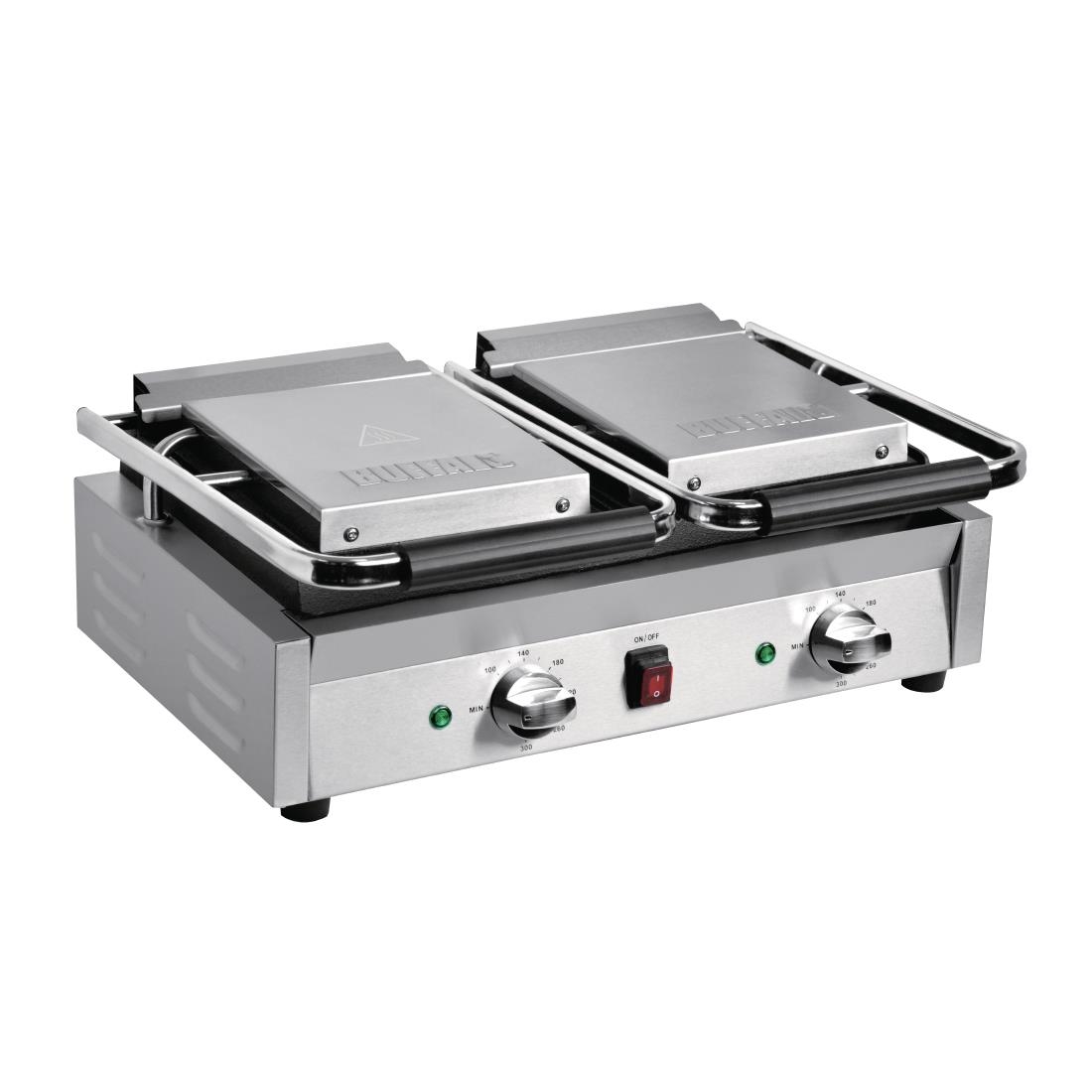Gril de contact double Bistro Buffalo rainuré/rainuré CU604