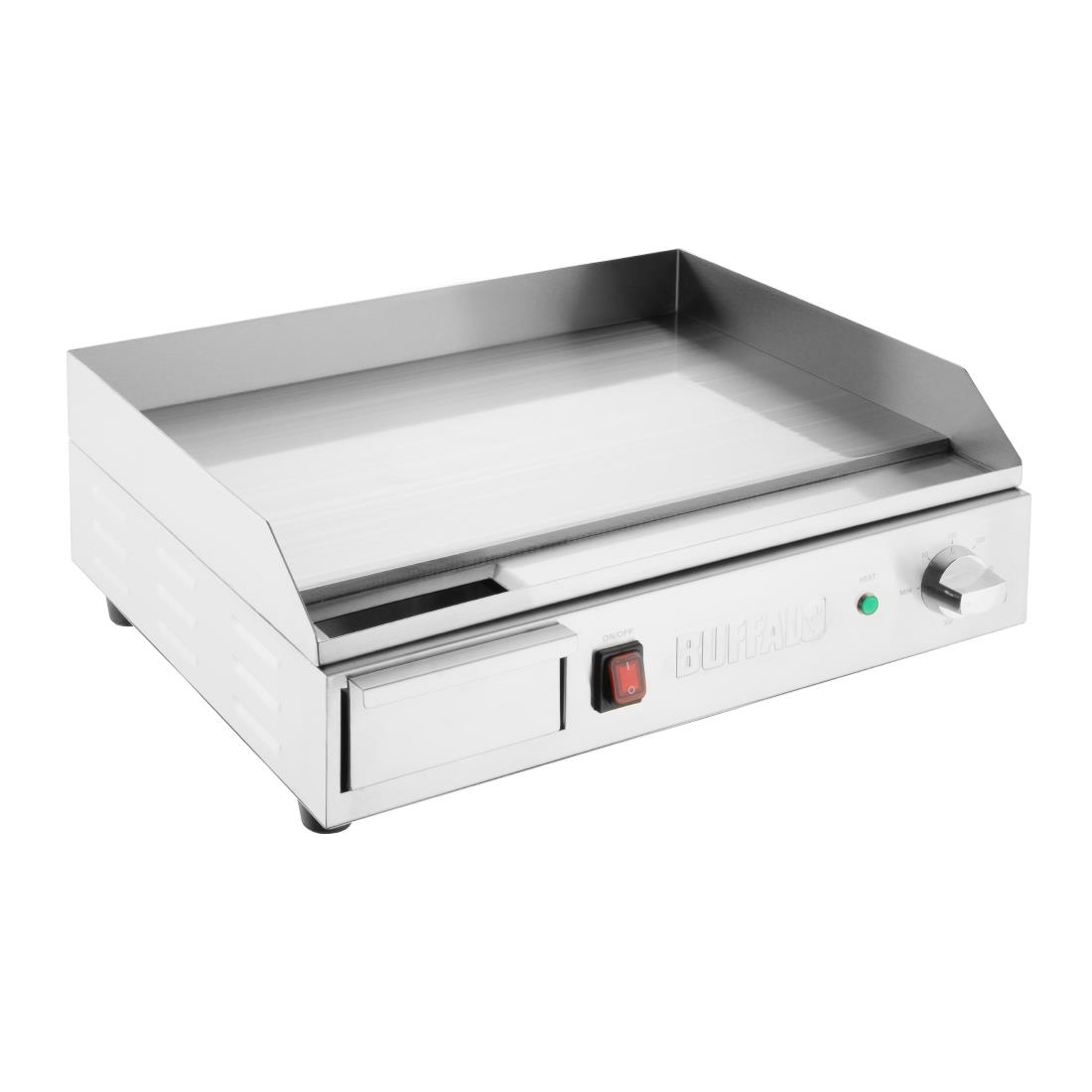 Plancha électrique en acier poli Buffalo CU626