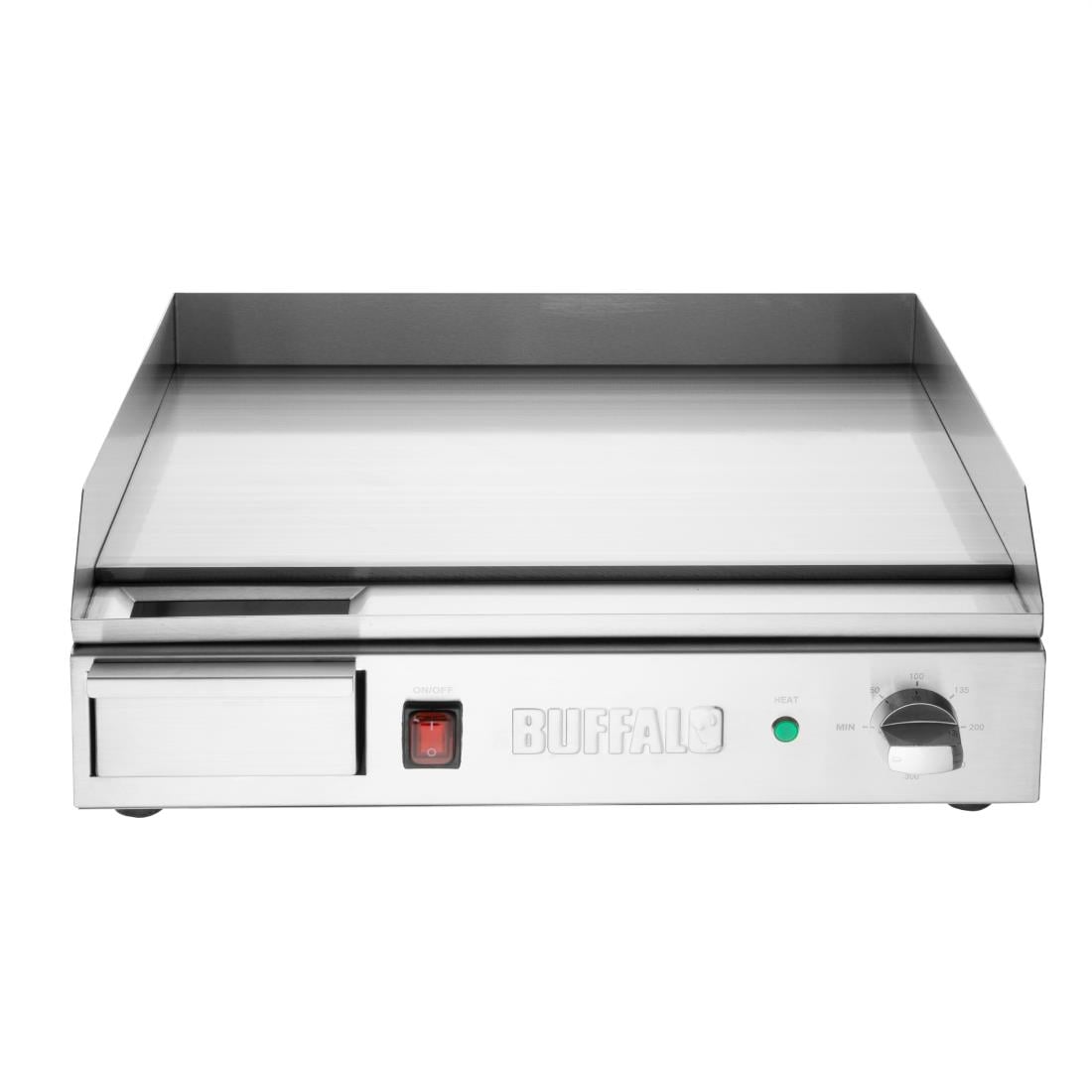 Plancha électrique en acier poli Buffalo CU626