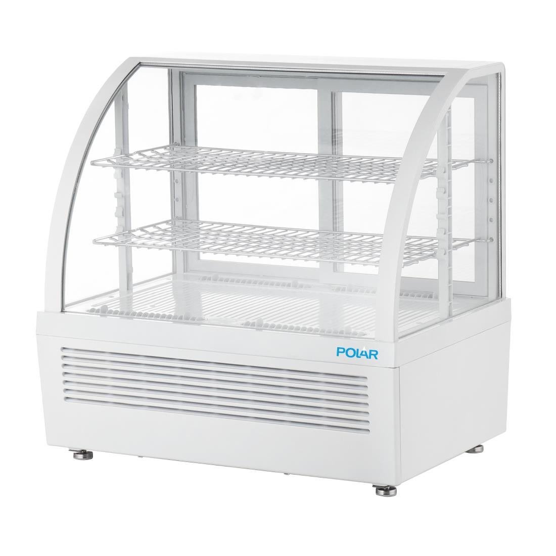 Vitrine réfrigérée de comptoir Polar série C blanche 100L CU637