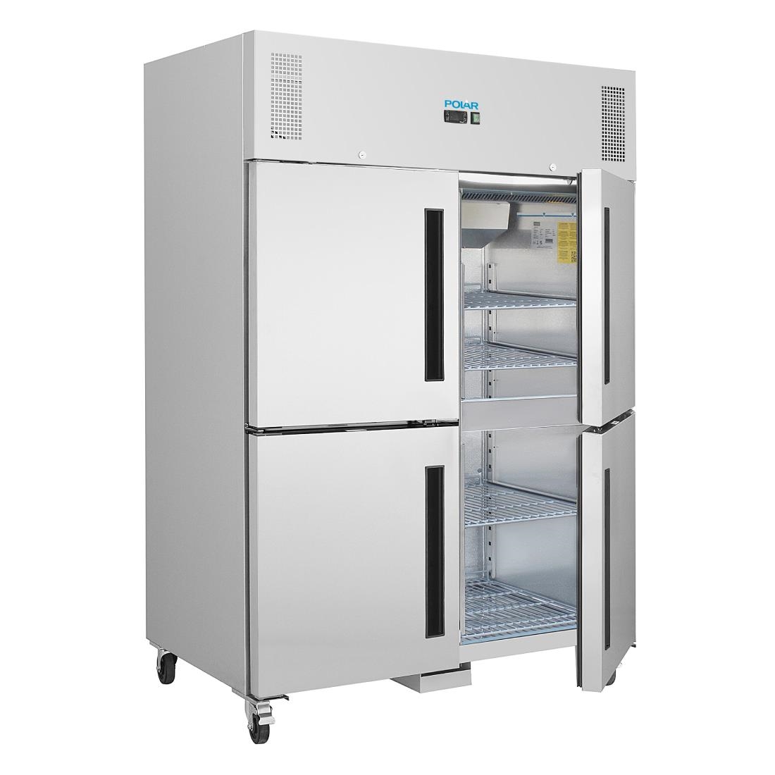 Armoire réfrigérée positive double 2 portillons GN 2/1 Polar Série G CW195