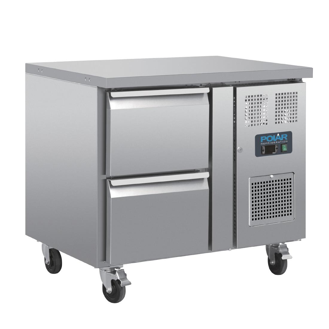 Table réfrigérée GN 1/1 ventilée 2 tiroirs Polar Série U DA546