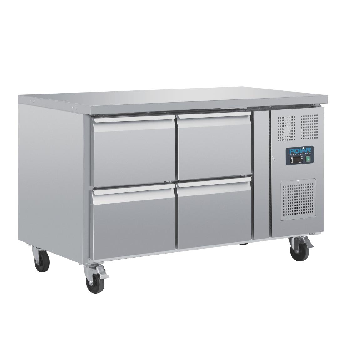 Table réfrigérée GN 1/1 ventilée 4 tiroirs Polar Série U DA547