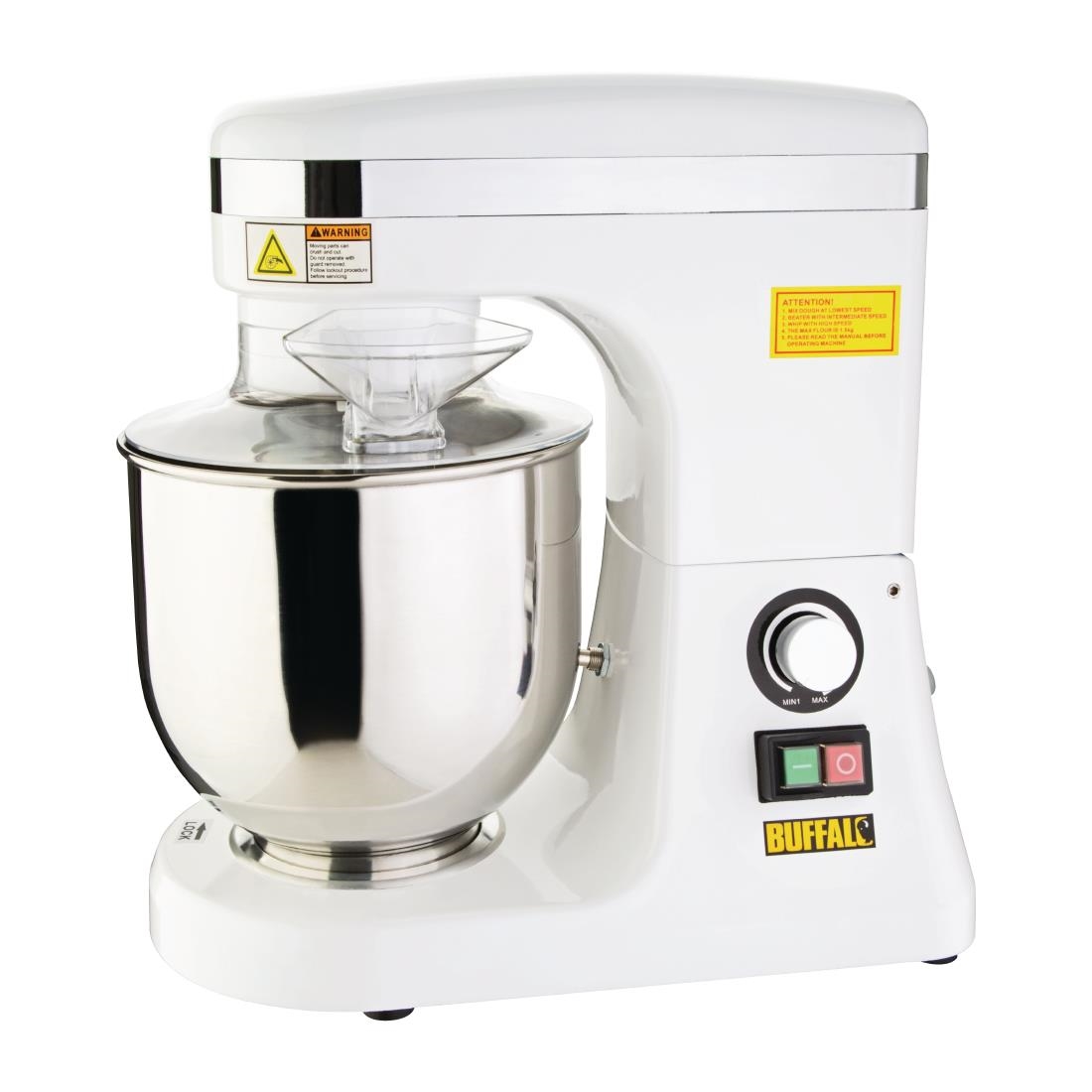 Batteur planétaire Buffalo blanc 7L DB266