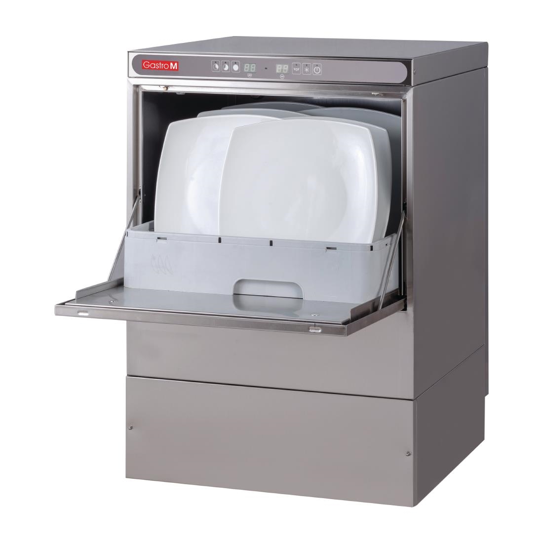 Lave-vaisselle Maestro Gastro M 50x50 400V avec pompe de vidange doseur détergent et break tank DK358