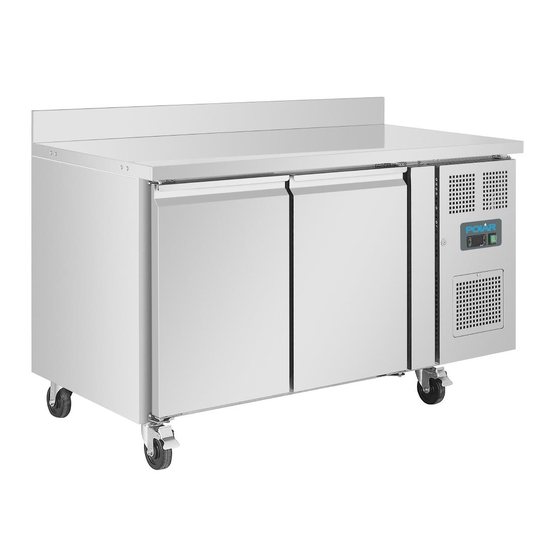Table réfrigérée négative avec dosseret Polar Série U 2 portes 282L DL916
