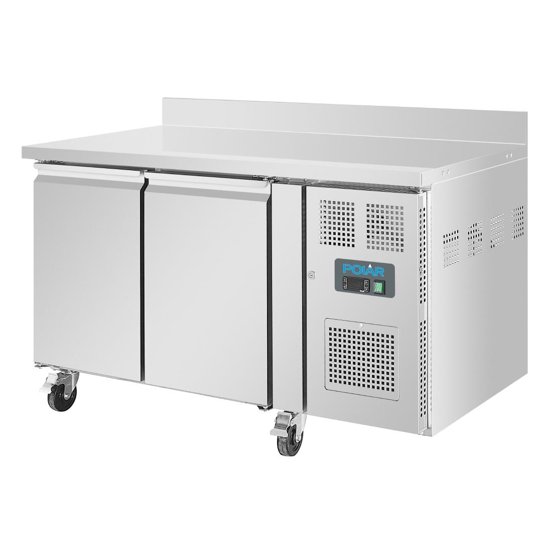 Table réfrigérée négative avec dosseret Polar Série U 2 portes 282L DL916