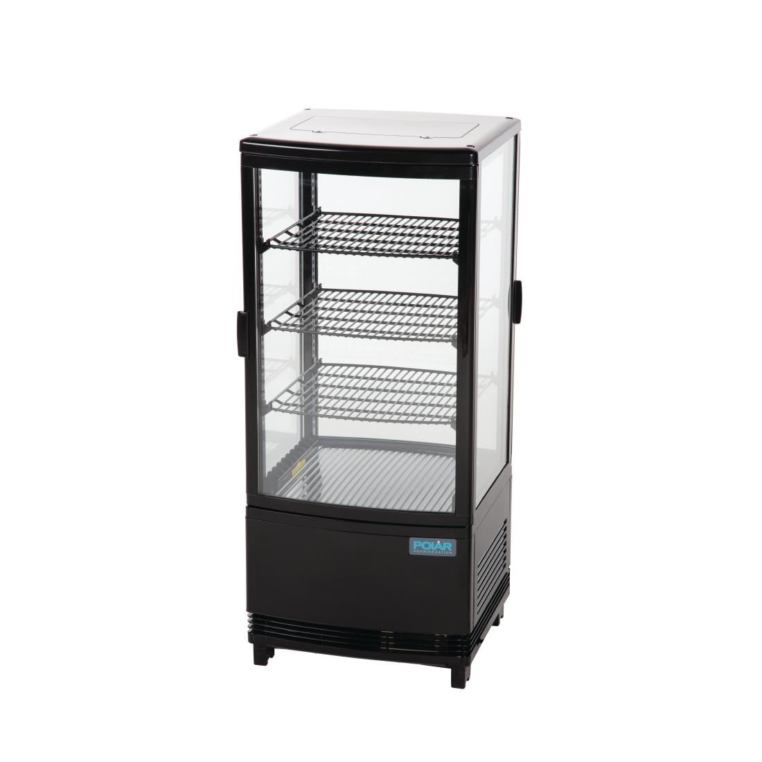 Vitrine réfrigérée avec portes incurvées Polar Série C 86L DP288