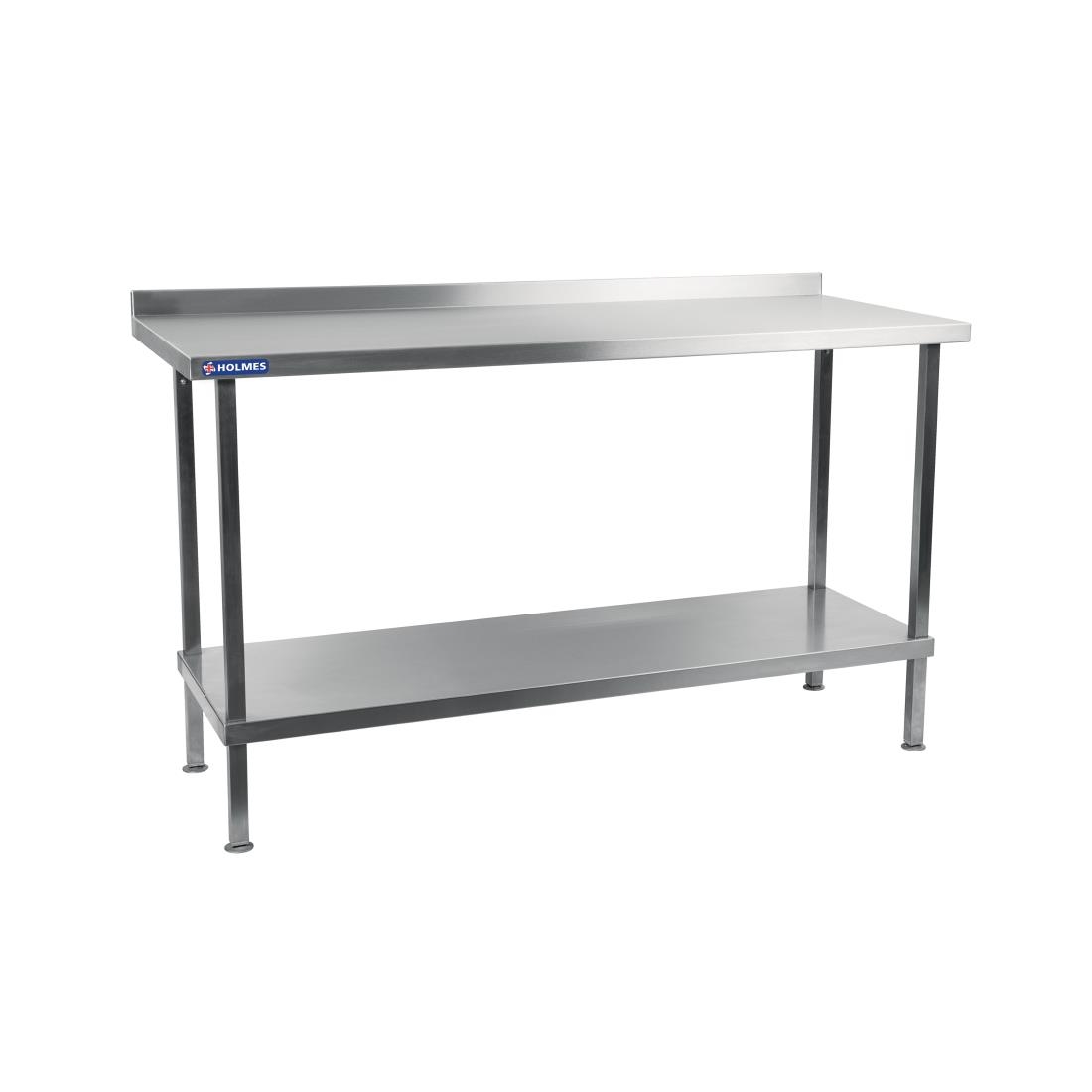 Table murale en acier inoxydable Holmes avec dosseret 1500 mm DR023
