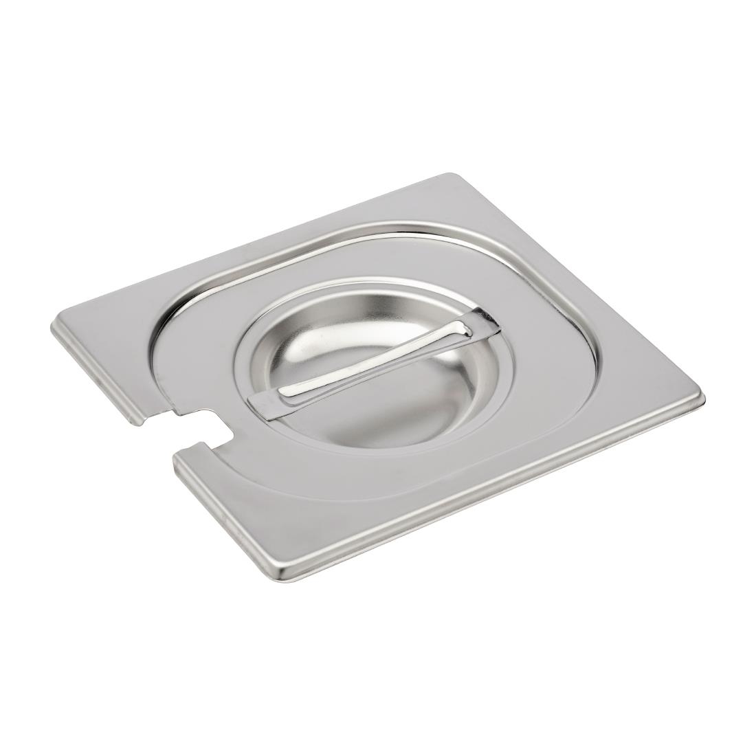 Couvercle inox avec encoche GN 1/6 Gastro M DR493