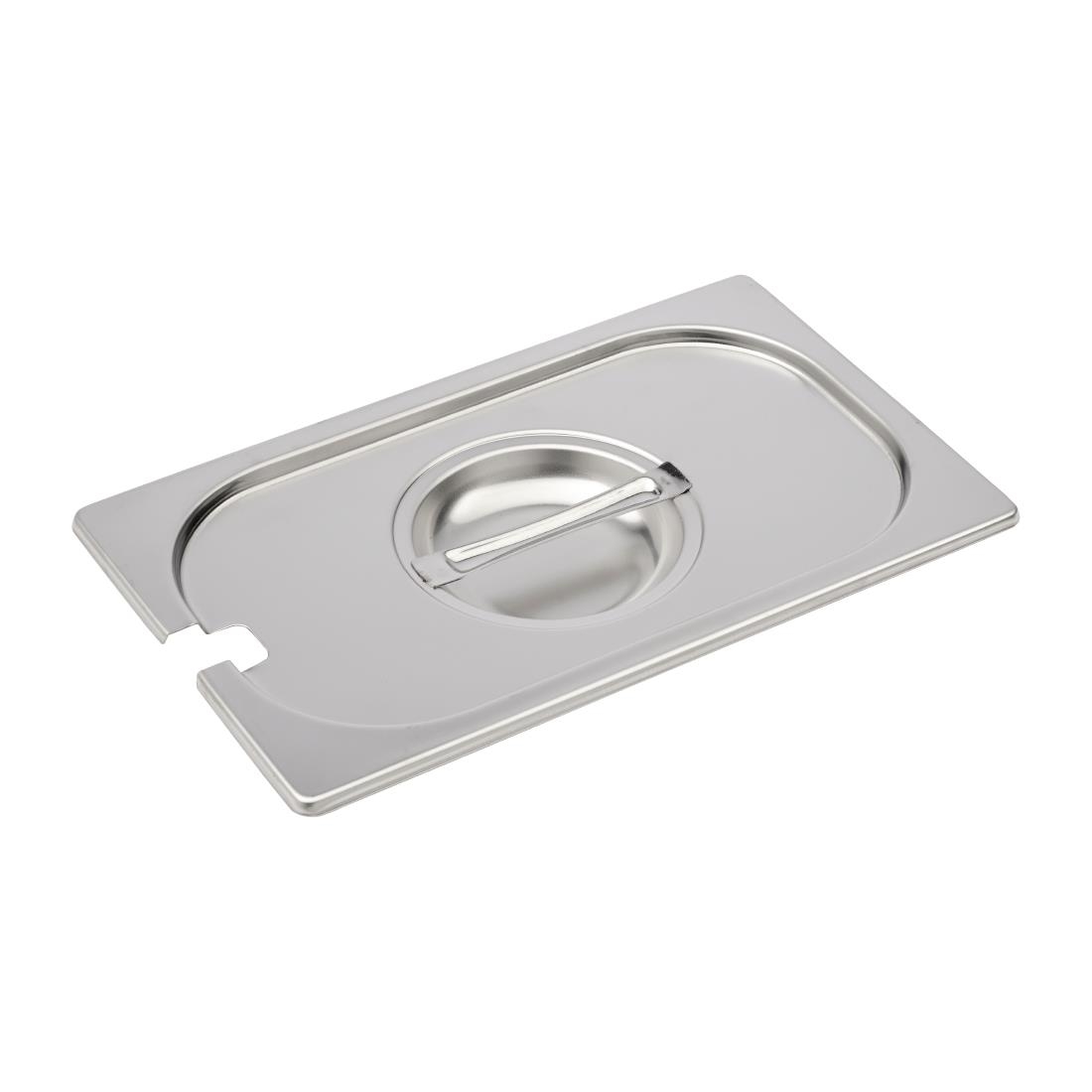 Couvercle inox avec encoche GN 1/4 Gastro M DR494