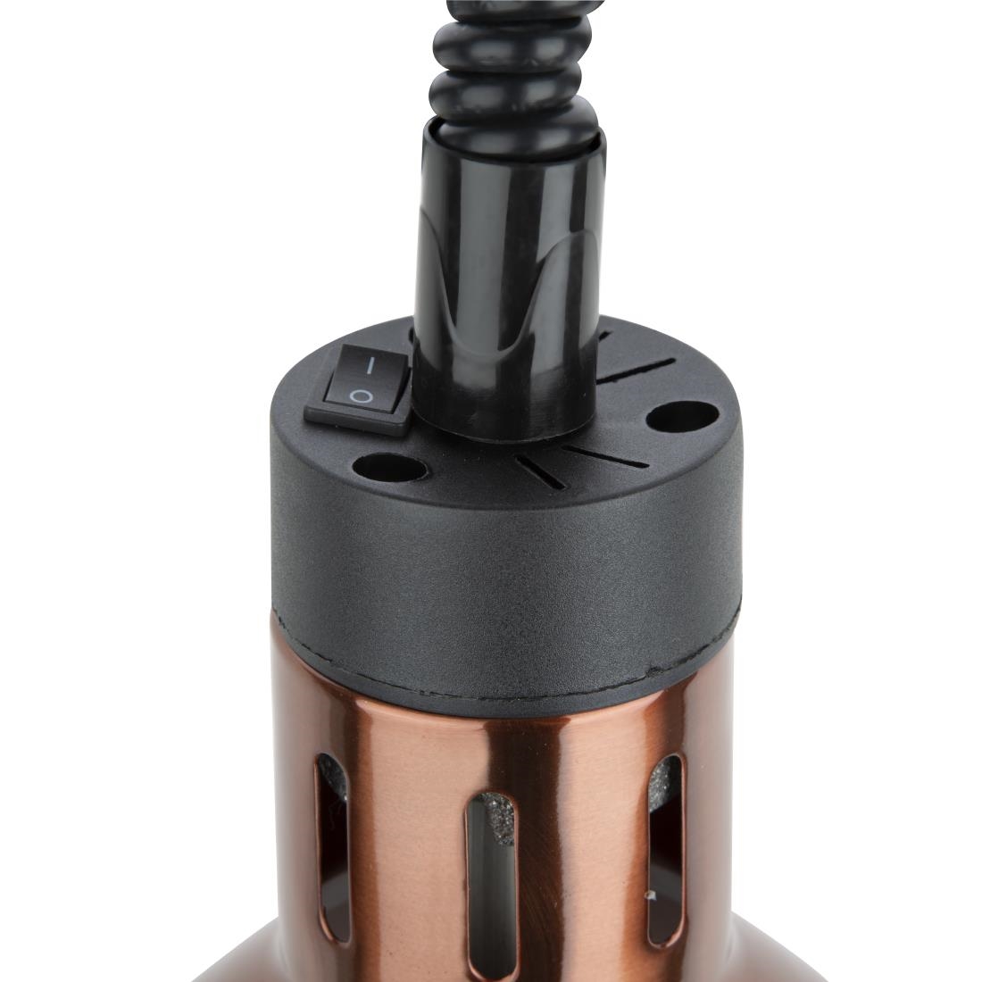 Lampe chauffante rétractable Buffalo finition cuivre DR757