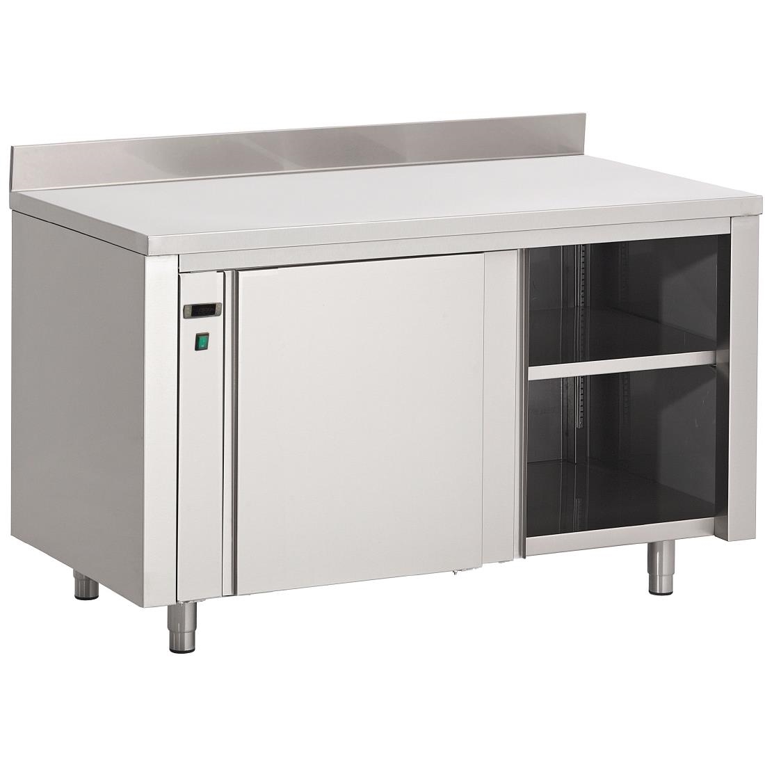 Armoire chauffante inox avec dosseret Gastro M 850x1000x700mm DS435