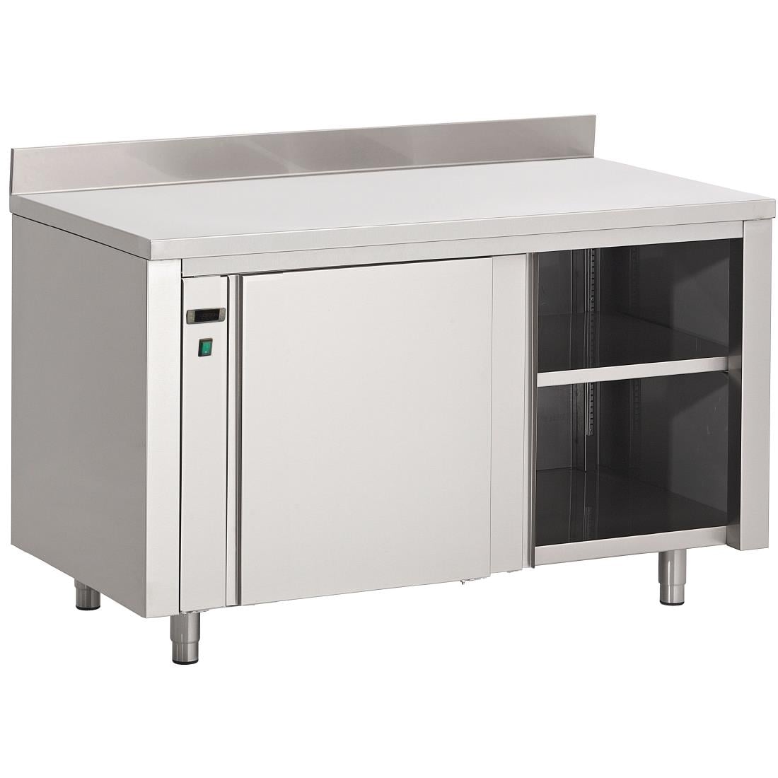 Armoire chauffante inox avec dosseret Gastro M 850x1000x700mm DS435