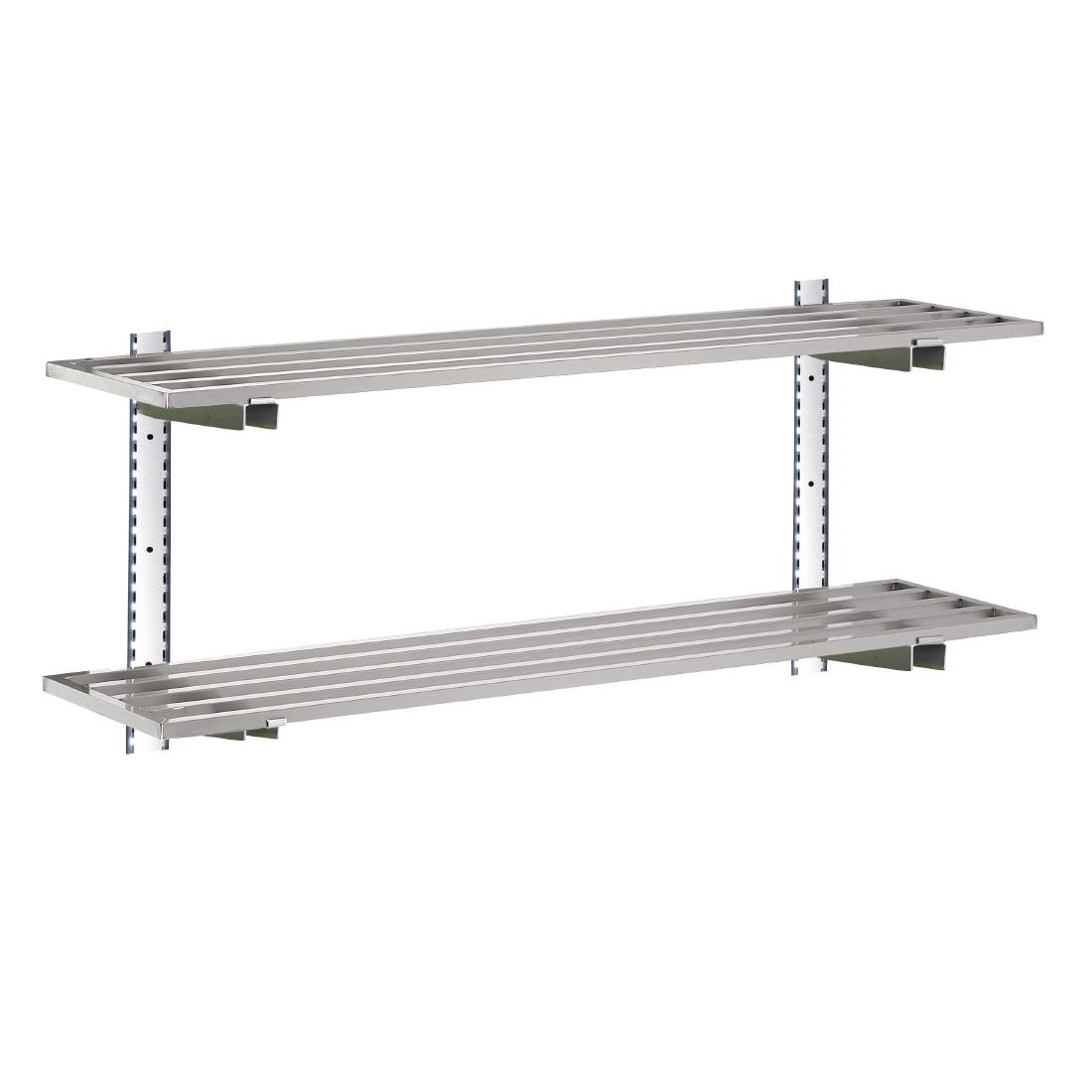 Etagère murale ajourée inox sans support Gastro M RVS sans support 100x40cm DS446