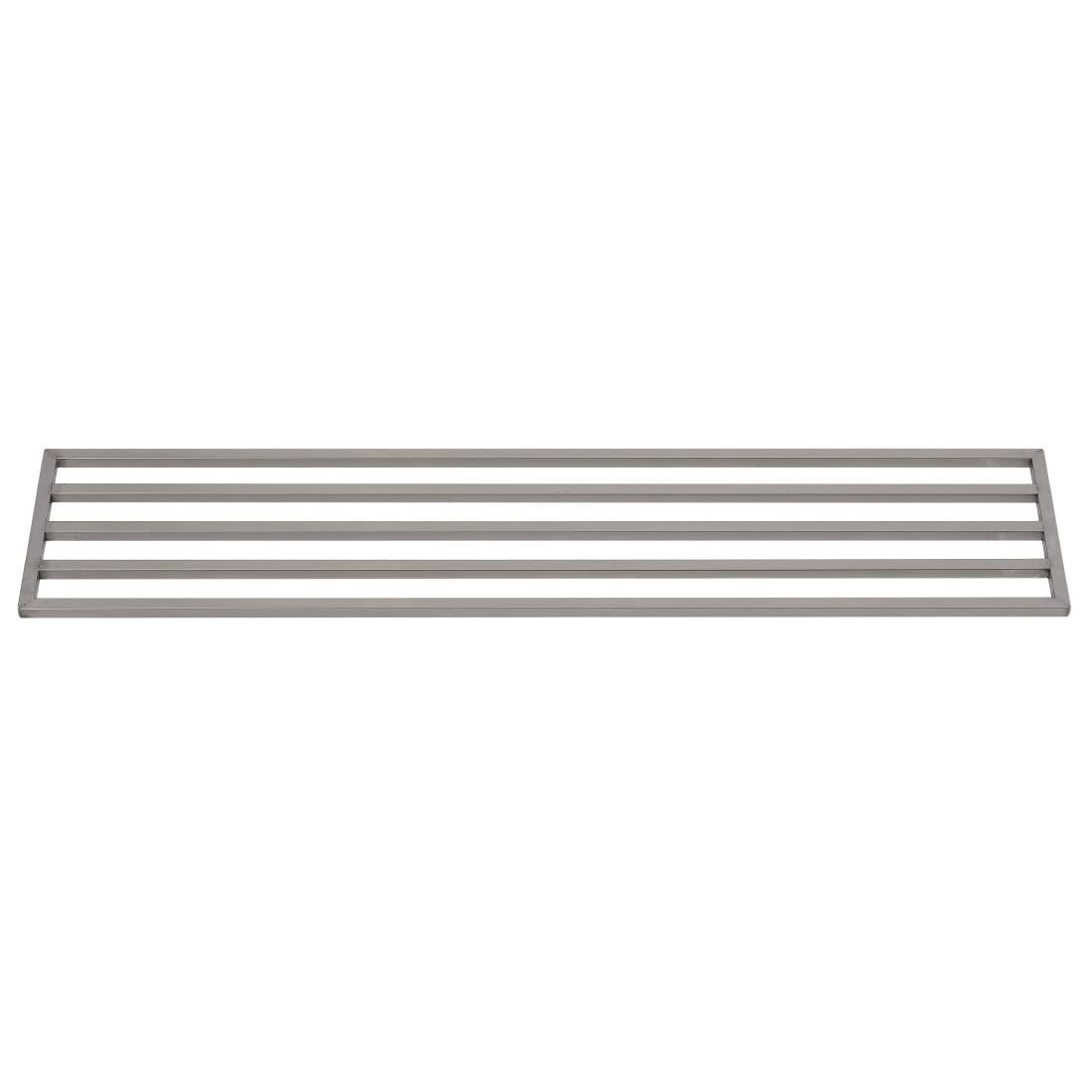 Etagère murale ajourée inox sans support Gastro M RVS sans support 150x40cm DS449