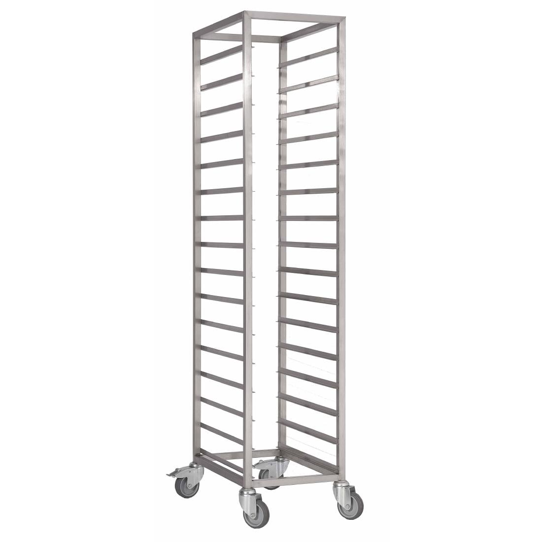 Chariot à glissières inox Gastro M GN 2/1 18 niveaux DS458