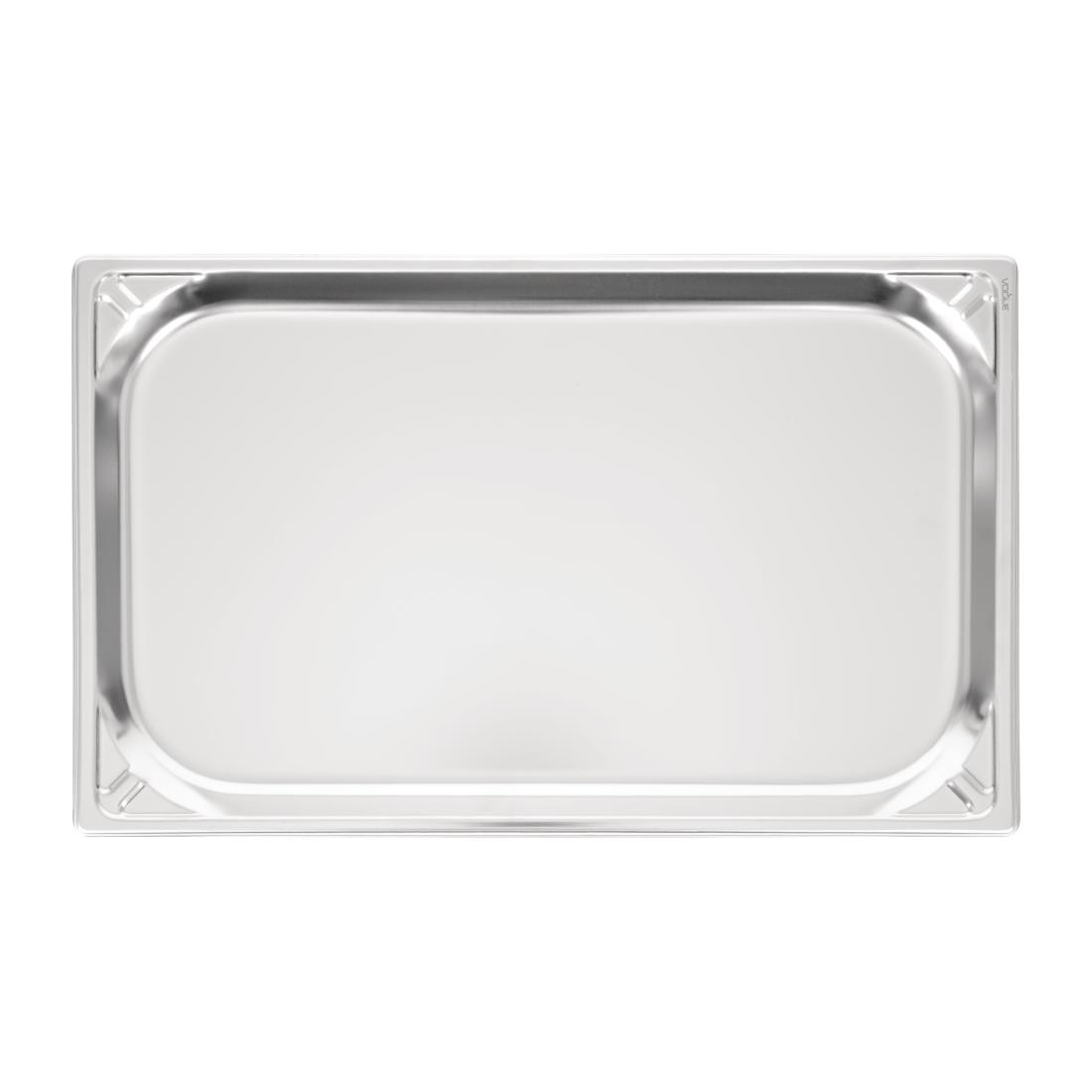 Bac inox 18/10 GN 1/1 professionnel Vogue 20mm DW431