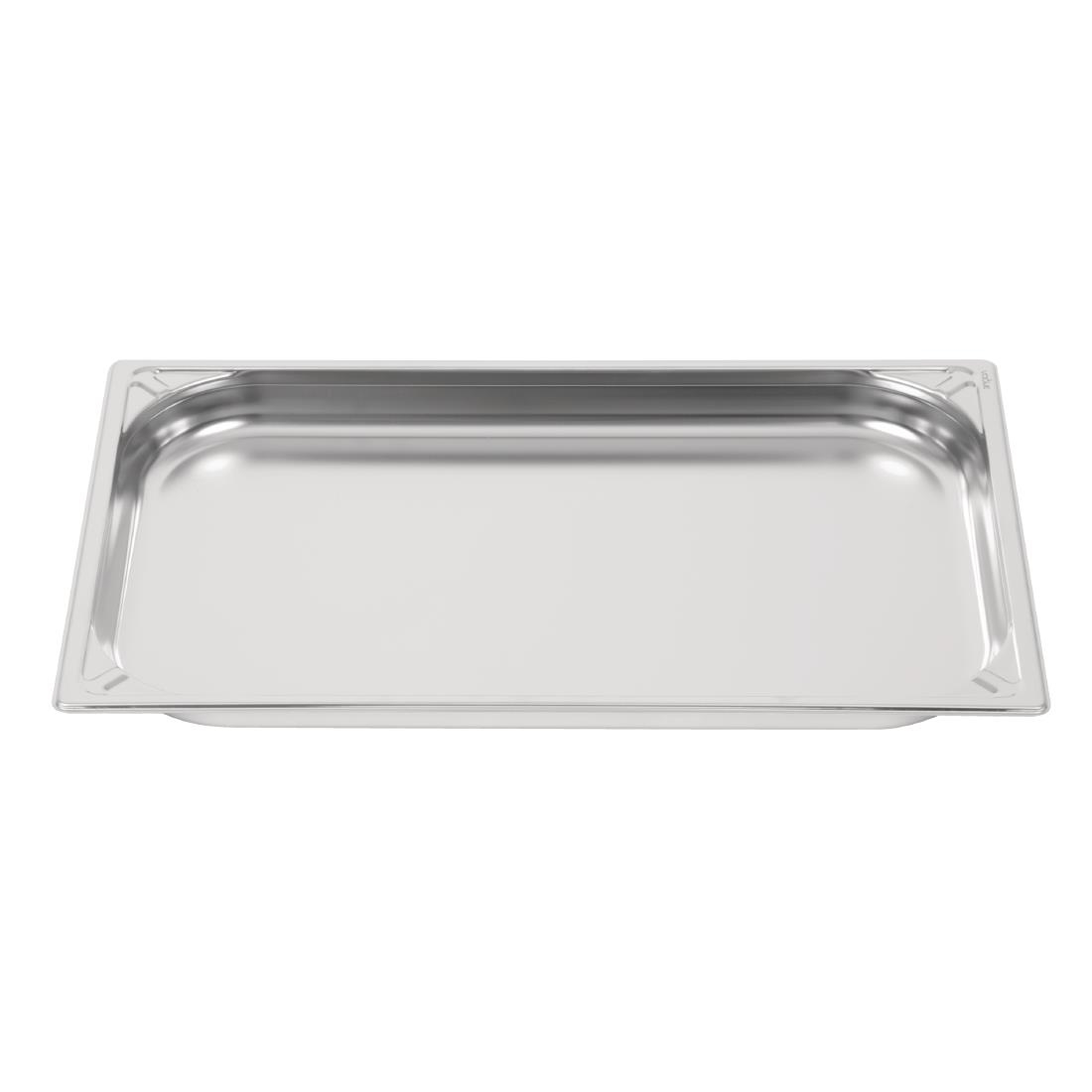 Bac inox 18/10 GN 1/1 professionnel Vogue 40mm DW432