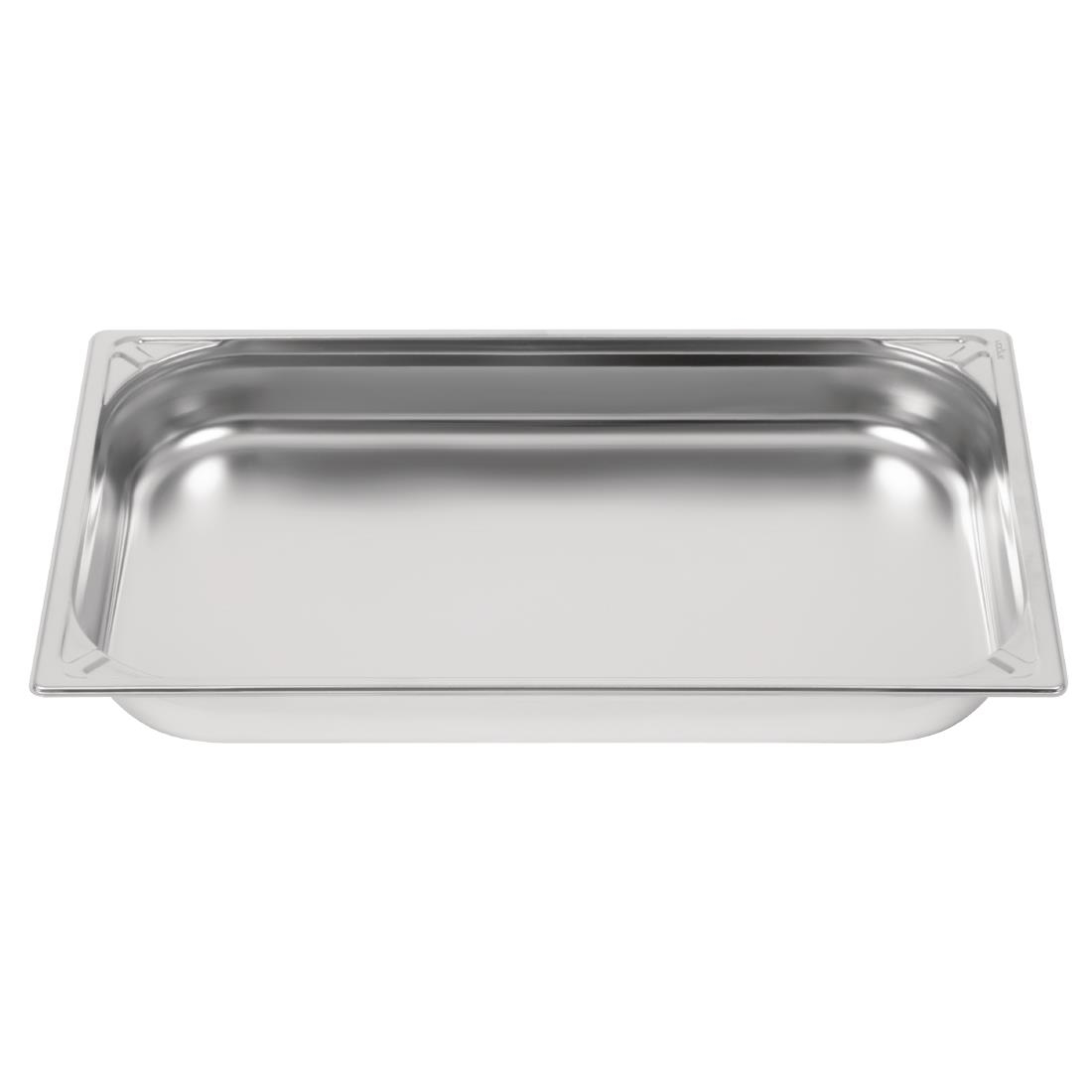Bac inox 18/10 GN 1/1 professionnel Vogue 65mm DW433