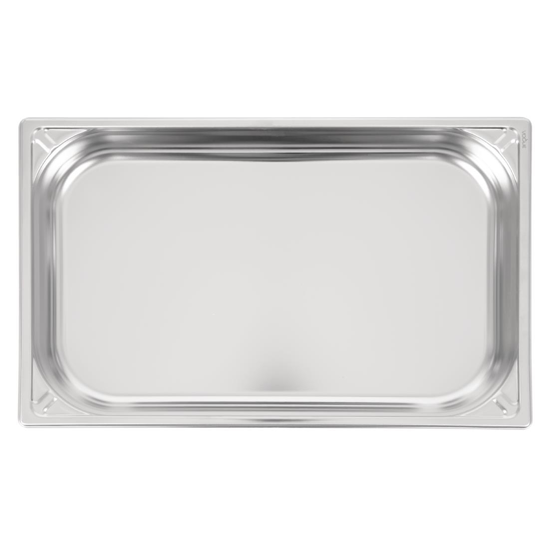 Bac inox 18/10 GN 1/1 professionnel Vogue 65mm DW433