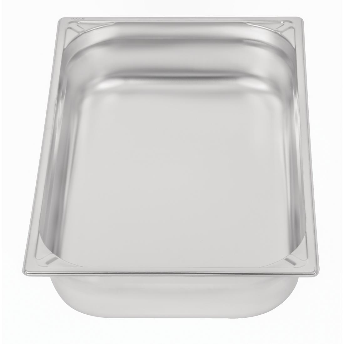 Bac inox 18/10 GN 1/1 professionnel Vogue 100mm DW434