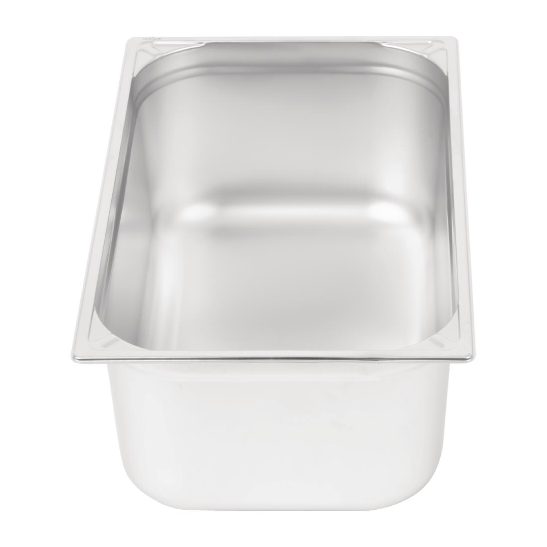 Bac inox 18/10 GN 1/1 professionnel Vogue 200mm DW436