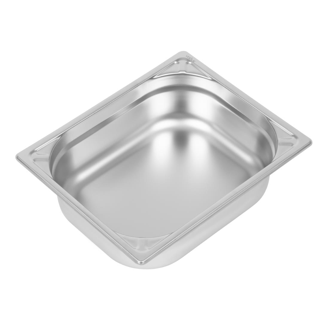 Bac inox 18/10 GN 1/2 professionnel Vogue 100mm DW439