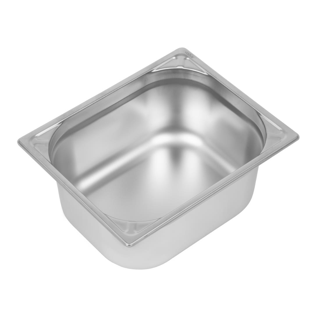 Bac inox 18/10 GN 1/2 professionnel Vogue 150mm DW440