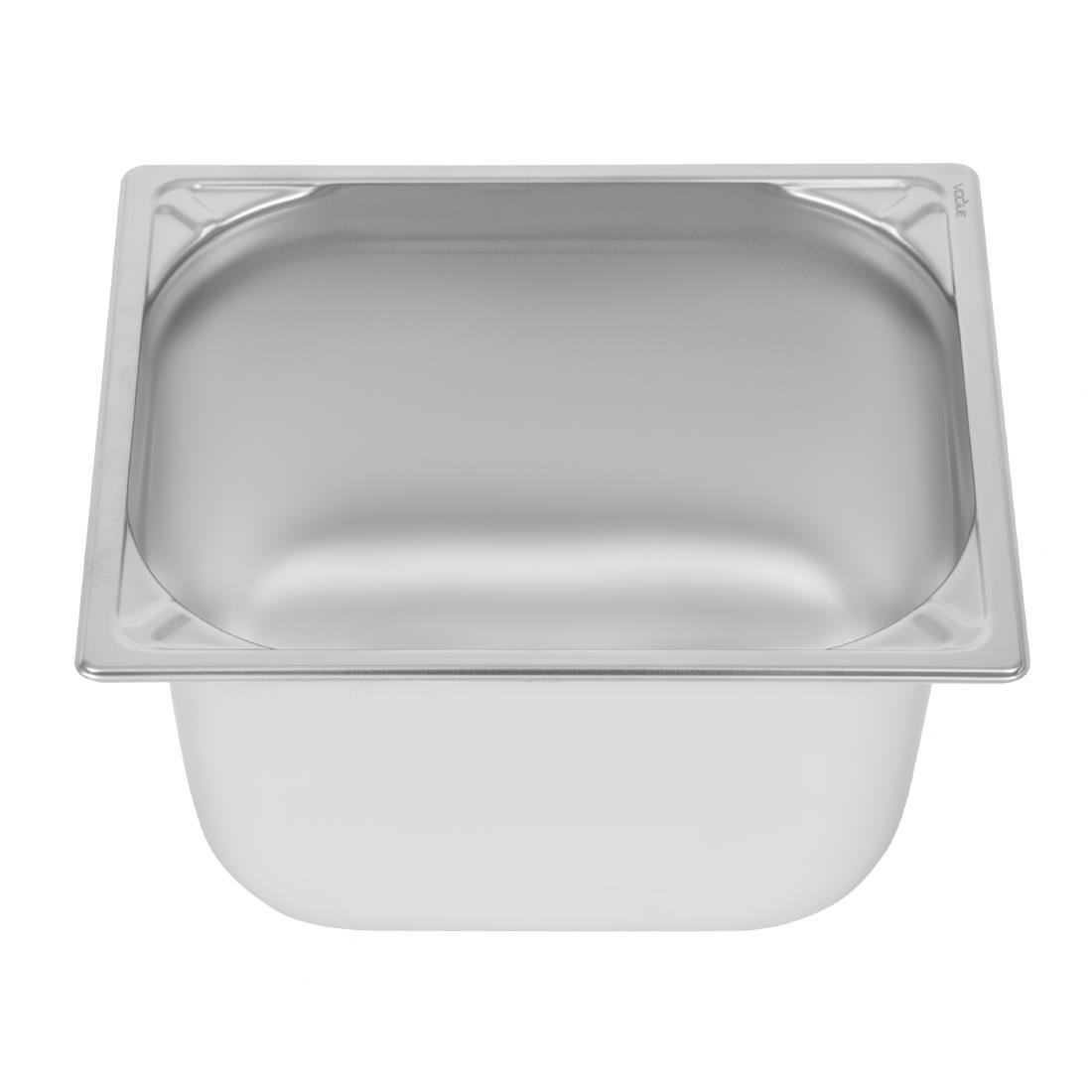 Bac inox 18/10 GN 1/2 professionnel Vogue 200mm DW441