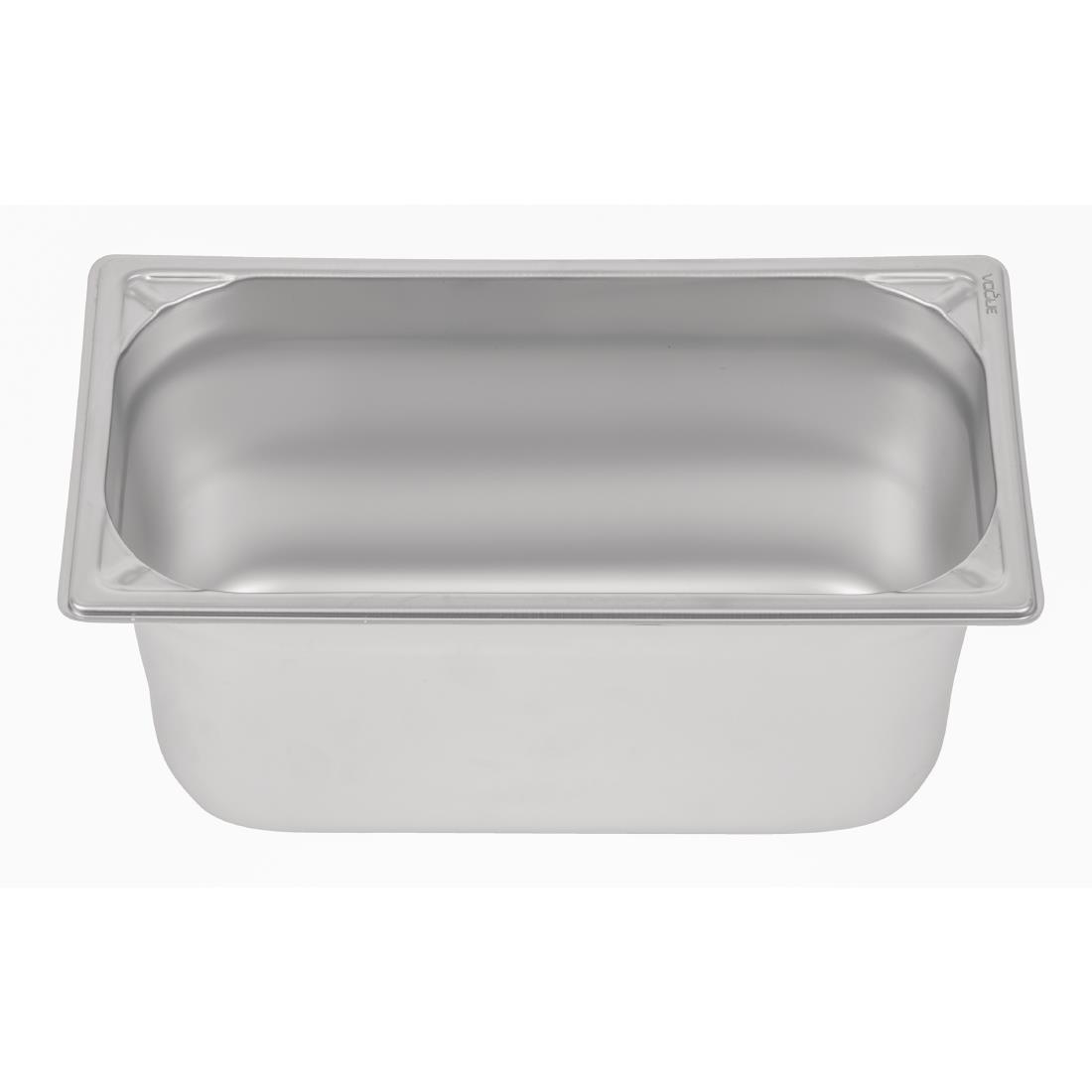 Bac inox 18/10 GN 1/3 professionnel Vogue 150mm DW444