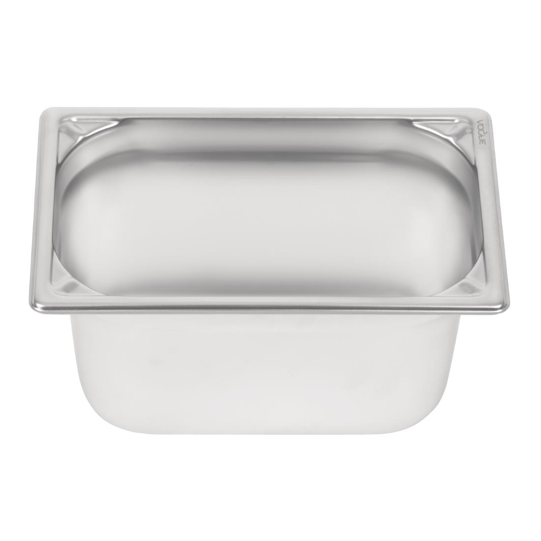 Bac inox 18/10 GN 1/4 Vogue 150mm DW448