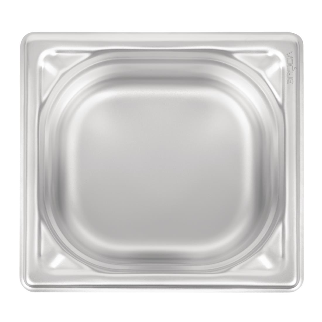 Bac inox 18/10 GN 1/6 professionnel Vogue 100mm DW450