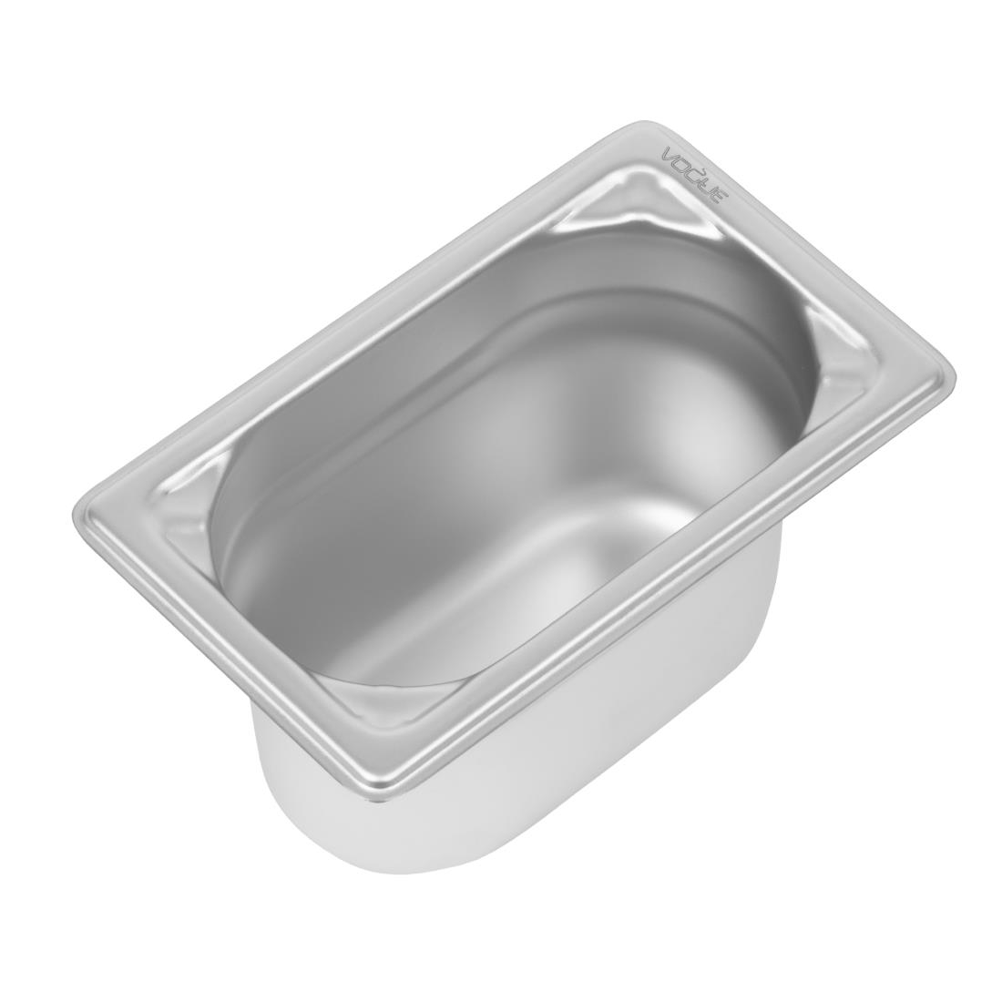 Bac inox 18/10 GN 1/9 professionnel Vogue 100mm DW454