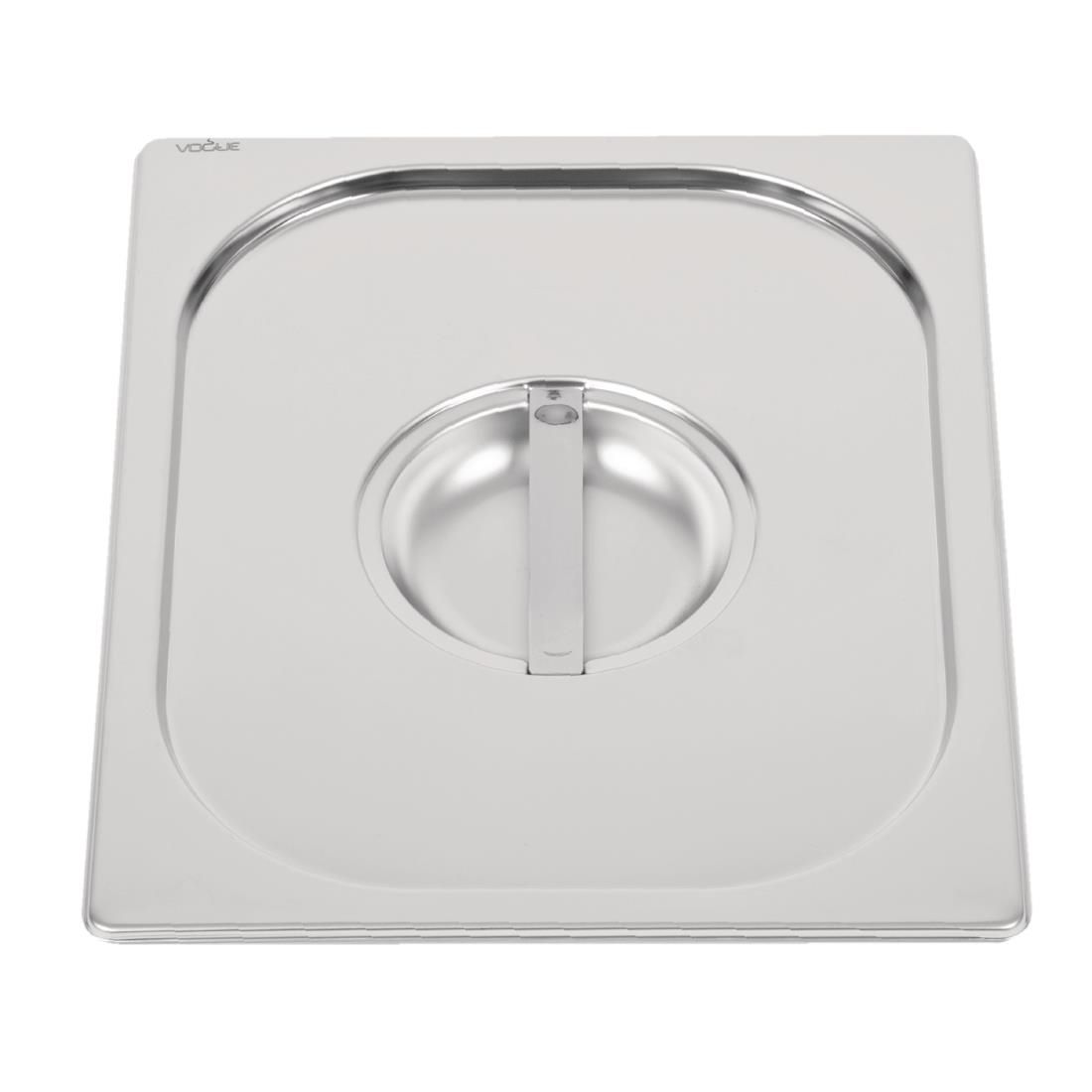 Couvercle inox 18/10 professionnel Vogue GN 1/2 DW456