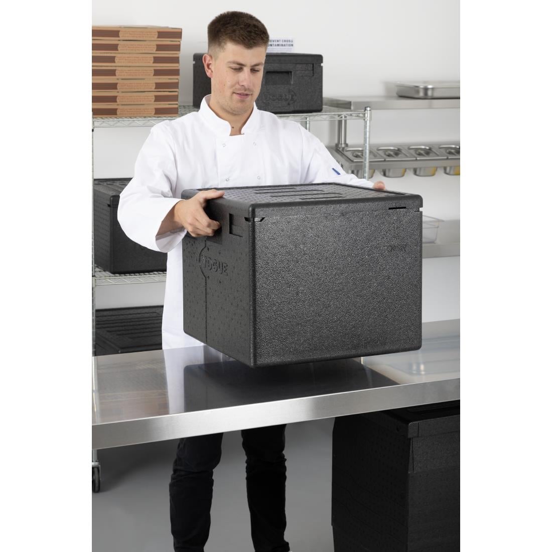 Conteneur pour 8 pizza isotherme EPP Vogue 59L DX991
