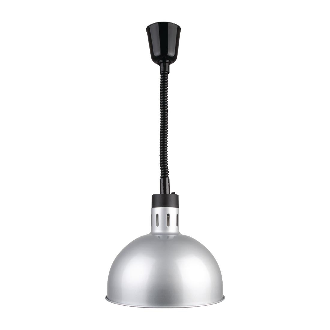 Lampe chauffante dôme rétractable Buffalo finition métal brossé DY461