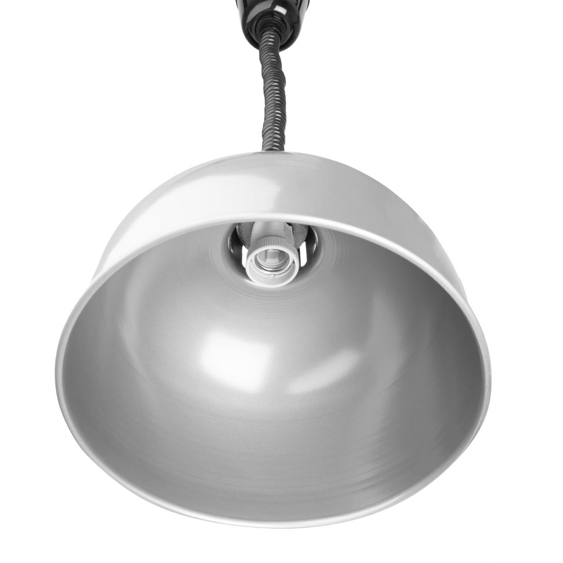 Lampe chauffante dôme rétractable Buffalo finition métal brossé DY461