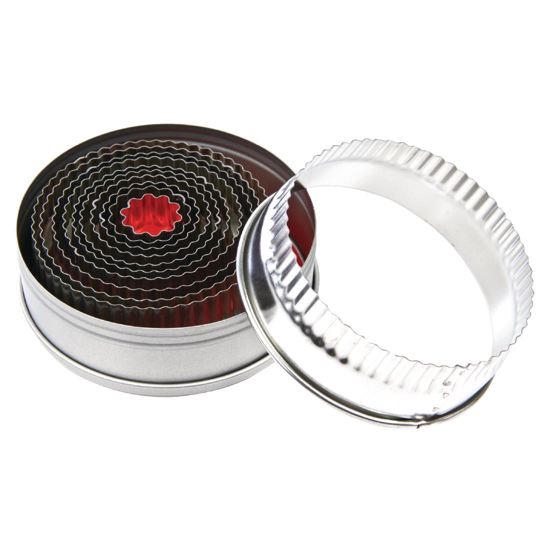 Lot de 11 emporte-pièces ronds cannelés Vogue E019