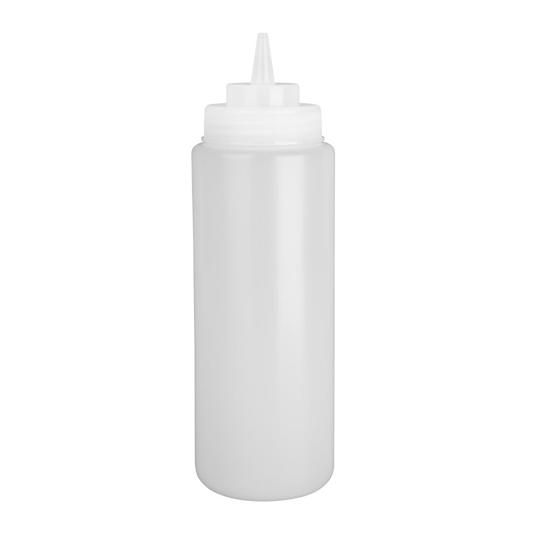 Distributeur de sauce à col large Vogue 909ml transparent E093