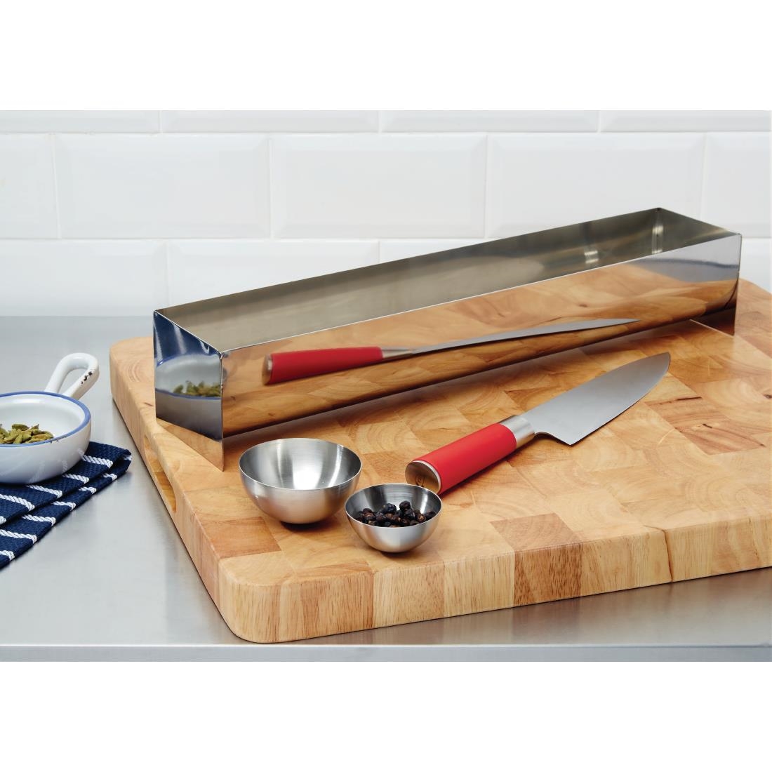 Moule à terrine en acier inoxydable Vogue forme de U 500mm E581