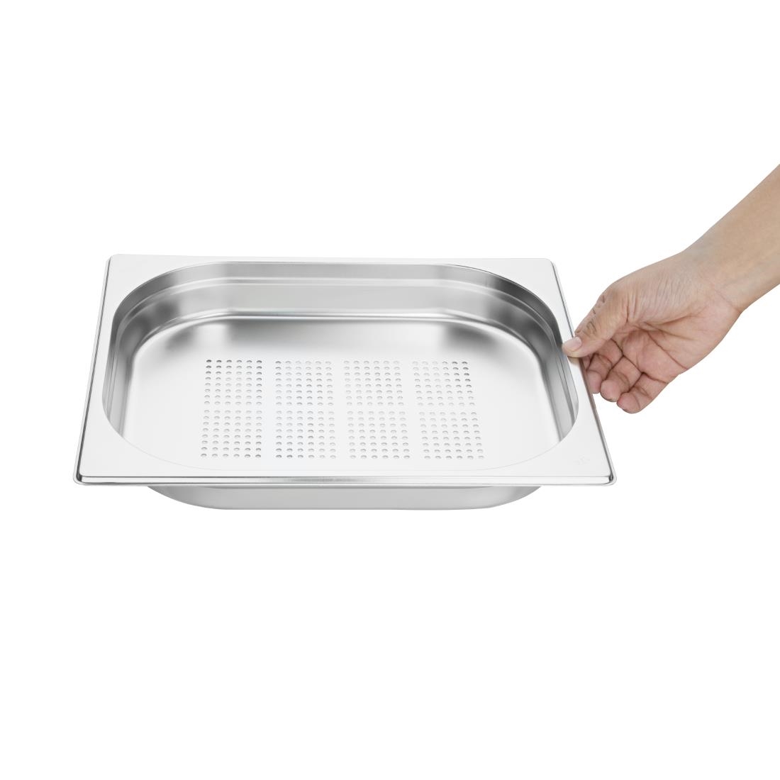 Bac inox perforé GN 1/2 40mm Vogue E698