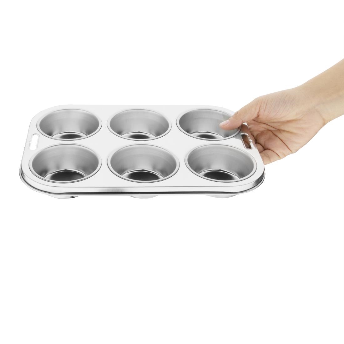 Plaque de 6 moules à muffins profonds Vogue E714